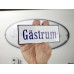 Emaljskylt Gästrum vit - blå 12 x 5 cm modell 3-5