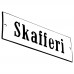 Emaljskylt Skafferi vit - svart 15 x 5 cm modell 4-5 Emaljskylt Skafferi vit - svart 15 x 5 cm modell 4-5