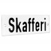 Emaljskylt Skafferi vit - svart 10 x 3 cm modell 20-5 Emaljskylt Skafferi vit - svart 10 x 3 cm modell 20-5