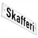 Emaljskylt Skafferi vit - svart 10 x 3 cm modell 20-5 Emaljskylt Skafferi vit - svart 10 x 3 cm modell 20-5