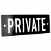 Emaljskylt PRIVATE svart - vit 10 x 3 cm modell 21-5 Emaljskylt PRIVATE svart - vit 10 x 3 cm modell 21-5