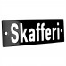 Emaljskylt Skafferi svart - vit 10 x 3 cm modell 21-5 Emaljskylt Skafferi svart - vit 10 x 3 cm modell 21-5