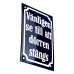Emaljskylt Vänligen se till att dörren stängs blå - vit 8 x 12 cm modell 41-5