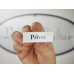 Emaljskylt Privat vit - svart 6 x 2 cm modell 9-5