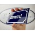 Emaljskylt Elcentral blå - vit 15 x 7,5 cm modell 11-5