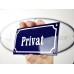 Emaljskylt Privat blå - vit 15 x 7,5 cm modell 11-5