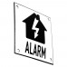 Emaljskylt ALARM flash vit - svart 10 x 10 cm modell 35-5
