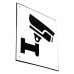 Emaljskylt CCTV Large vit - svart 15 x 15 cm modell 35-5