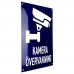 Emaljskylt KAMERA ÖVERVAKNING Large blå - vit 20 x 28 cm modell 34-5 Emaljskylt KAMERA ÖVERVAKNING Large blå - vit 20 x 28 cm modell 34-5