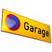 Emaljskylt Garage gul - svart 36 x 12 cm modell 31-5 Emaljskylt Garage gul - svart 36 x 12 cm modell 31-5