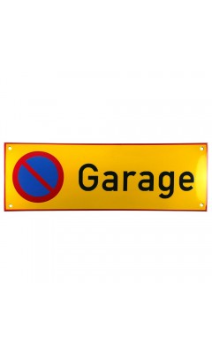 Emaljskylt Garage gul - svart 36 x 12 cm modell 31-5 Emaljskylt Garage gul - svart 36 x 12 cm modell 31-5